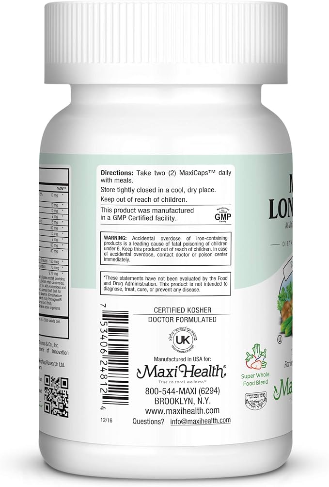 Mens Multivitamin 50 Plus – Daily Multivitamin for Men Over 50 with Vitamin B12, A, D, C, Zinc, Magnesium & More – Energy, Immune & Heart Support Mens Multi Vitamins - Non-GMO – 120 Capsules