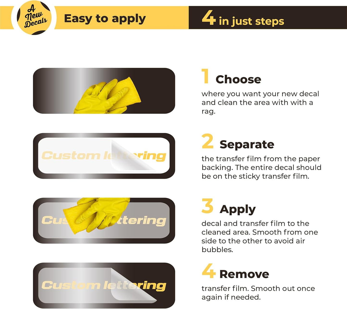 Custom Window Lettering - Custom Vinyl Decal Sticker Letters - Custom Decal Text Sticker - Personalized Vinyl Text Decal for Window