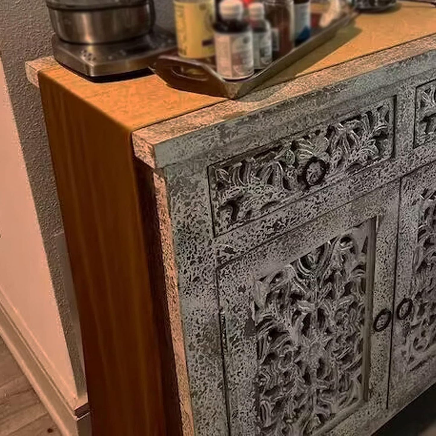 Luxurious Velvet Table Runner, 10ft Wedding Reception Decorations, 20x120inch Soft Velvet Fabric, Table Linen Overlay, Wedding Table Runners (Gold, 20X120inch)