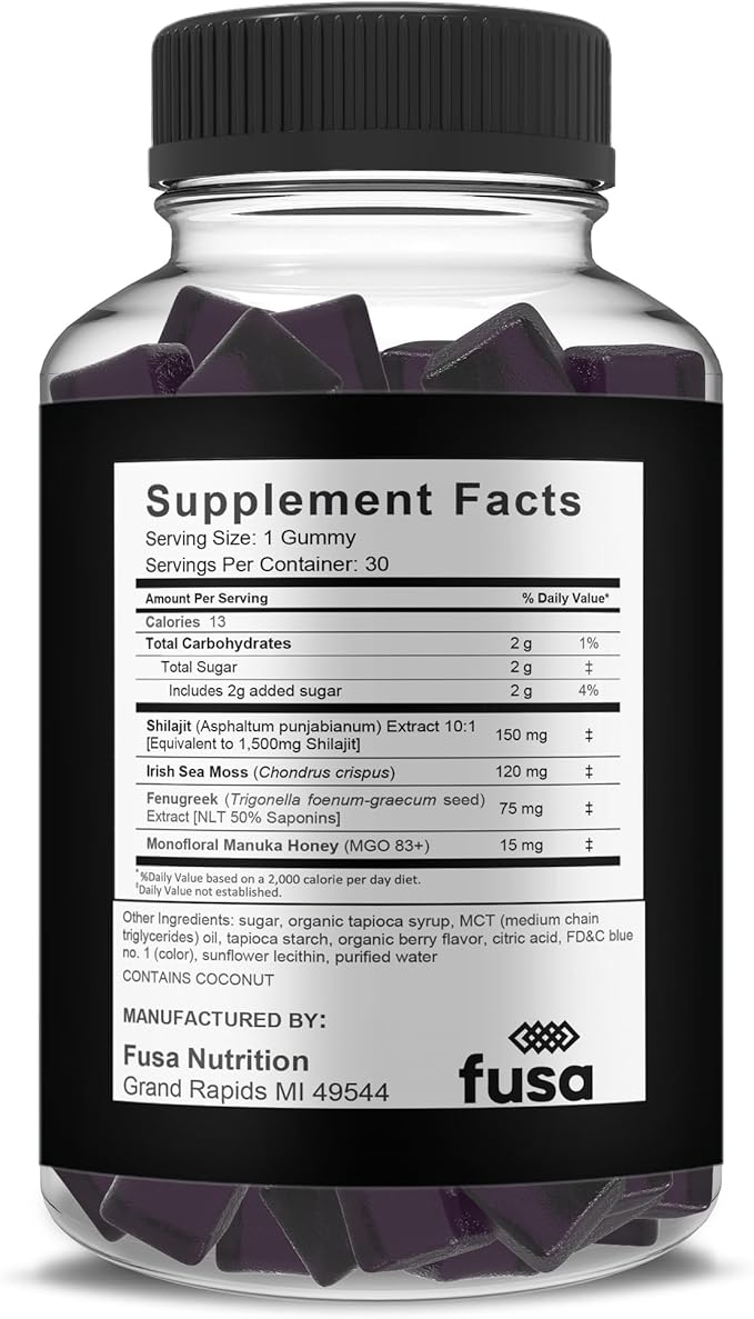 (2 Pack) Dominator Maxxx Performance Gummies Dominator Maxx Gummy Supplement, DominatorMax Shilajit Sea Moss Fenugreek Max Strength Overall Vitality Support, Dominator Me Gomitas (2 Month Supply)