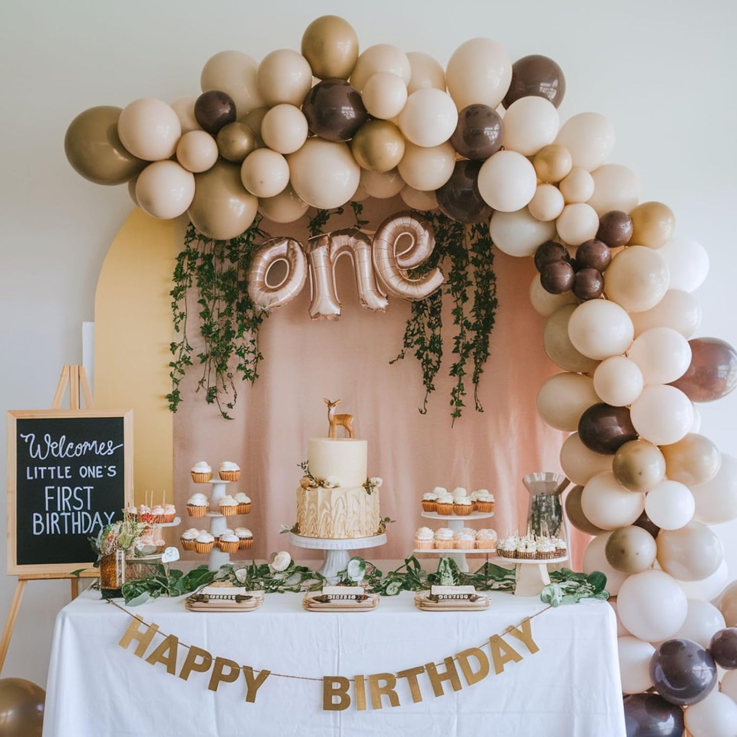 Brown Balloons, 12 Inch Neutral Balloons, Retro Coffee Brown Apricot Sand White Balloon Nude Latex Balloon Helium for Wedding Fall Baby Shower Thanksgiving Cowboy Theme Birthday Decorations