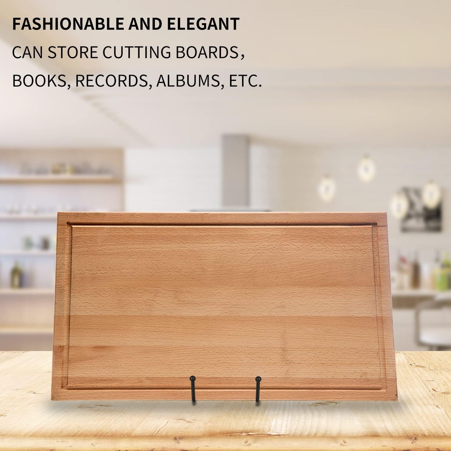 Decolore 8 Inch 3 Pack Black Metal Plate Holder Display Stands for Picture, Decorative Plate, Book, Photo Easel, Artistic Work