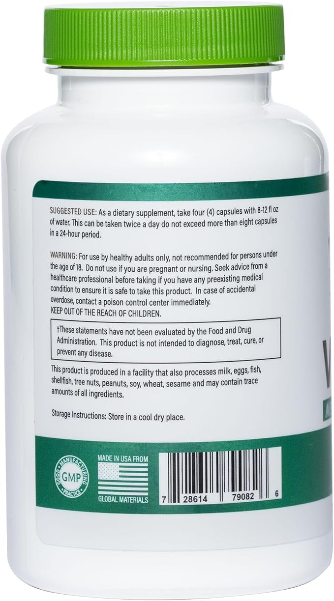 Virility - Men's Potency Support | Zinc (10 mg), Sunflower Lecithin (1200 mg), Celery Extract (1000mg), Maca Root (250 mg) | 120 Capsules, 30 Servings | Made in The USA