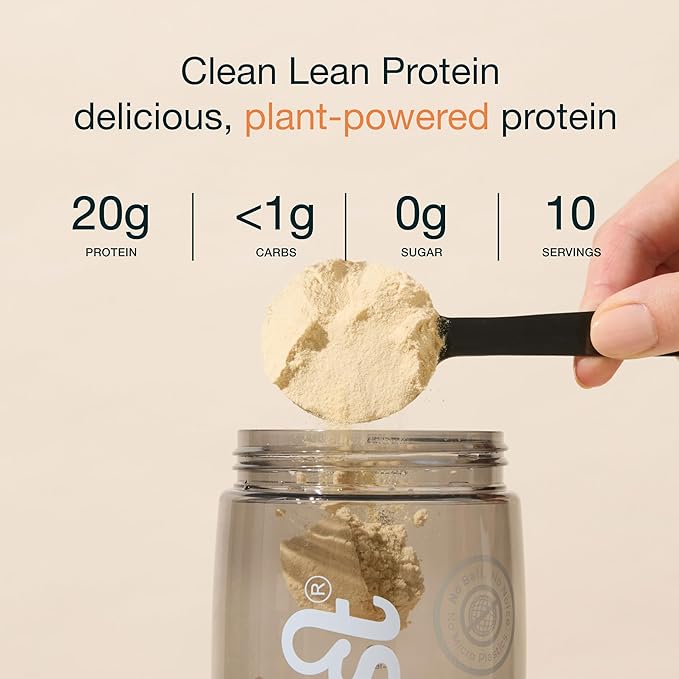 Nuzest - Pea Protein Powder - Clean Lean Protein, Premium Vegan Plant Based Protein Powder, Dairy Free, Gluten Free, GMO Free Protein Shake, Smooth Vanilla, 8.8 oz