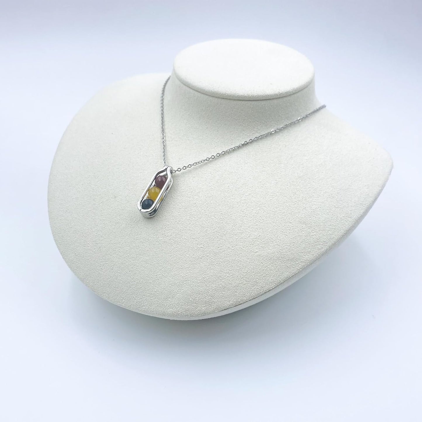 Natural Crystal Necklace Gift for New Beginnings, Crystals and Healing Stones Necklace for Anxiety Relief, Encourage Gift For Women, Mum, Natural Genuine Gemstone, Cheer Up