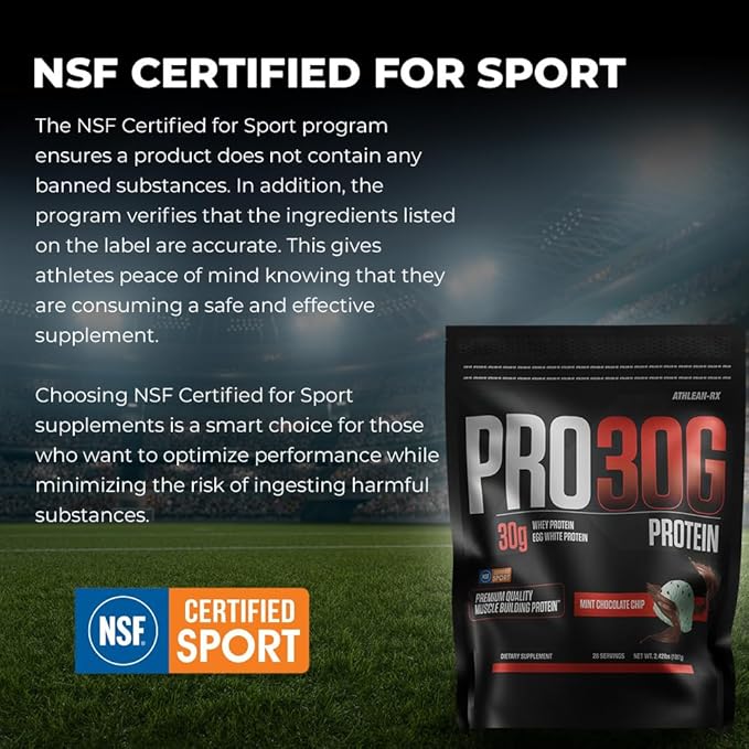 ATHLEAN-X PRO-30G, Premium Whey Protein Isolate Powder, Mint Chocolate Chip, Gluten-Free, Low Sugar, 30g of High Protein Powder for Muscle Recovery & Growth