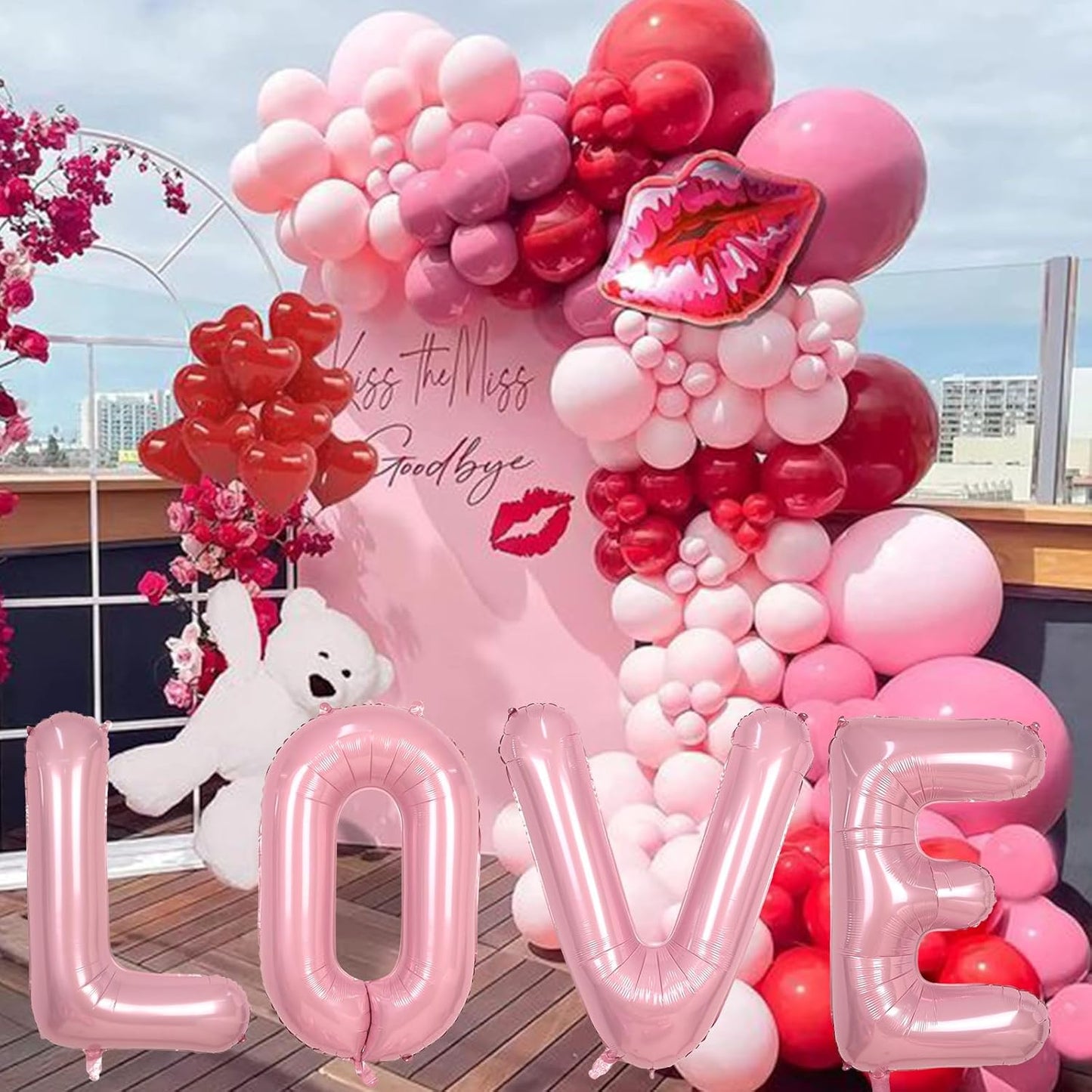 Pastel Pink D Letter Balloon, 40 Inch Giant Light Pink Mylar Foil Letter D for Girls, Self Inflating D Birthday Balloon for Girl Baby Shower Women Anniversary Princess Party Decorations Supplies