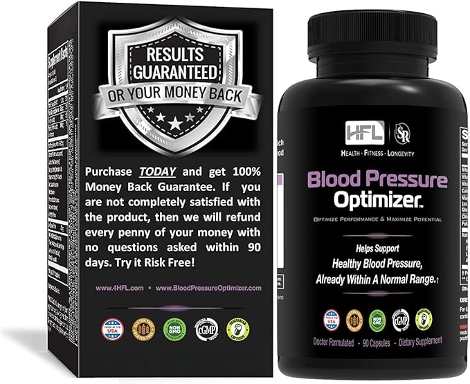 Blood Pressure Optimizerβ’ by Dr. Sam Robbins | Healthy Blood Pressure & Vascular Function | Heart, Brain & Kidney Health