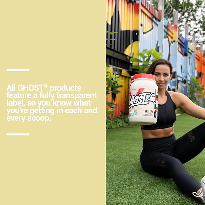 GHOST Whey Protein Powder, Fruity Cereal Milk - 2LB, 25G of Protein - Whey Protein Blend - Post Workout Fitness & Nutrition Shakes, Smoothies, Baking & Cooking - Soy & Gluten-Free