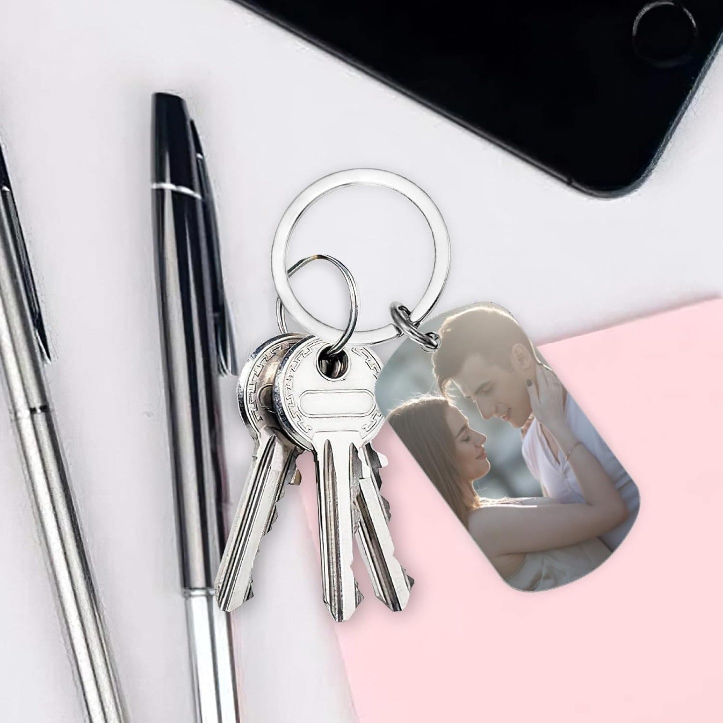 Custom Keychain, Personalized Keychain with Photo, Perfect Creative Gifts Suitable for Friend and Family