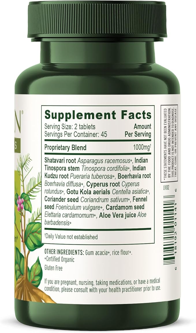 Banyan Botanicals Women’s Support – Organic Herbal Tablets – Promotes a Healthy Female Reproductive System* – Supports Regular & Healthy Menses* – 90 Tablets – Non-GMO Sustainably Sourced Vegan