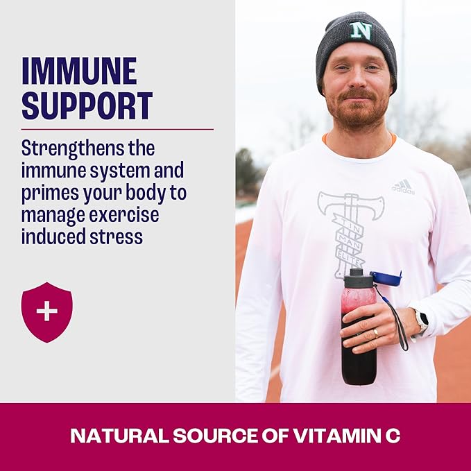 Blackcurrant I All Natural Vegan Pre Workout, with 120mg Caffeine I Clean Energy, Endurance, Recovery I Pre Workout Women and Men I 10 x Individual Packets I Informed Sports Certified