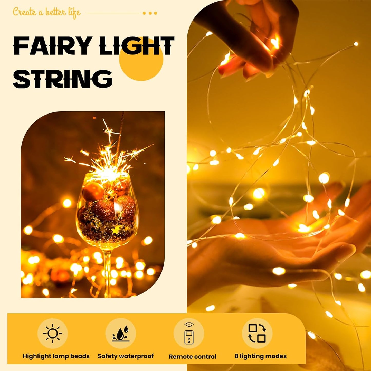 HXWEIYE 6 Pack Fairy Lights Battery Operated with Remote & Timer, 7ft 20LED Mini Firefly Starry Lights Mason Jar Lights for Indoor Outdoor Bottle Tree Party Wedding Thanksgiving(Warm White)