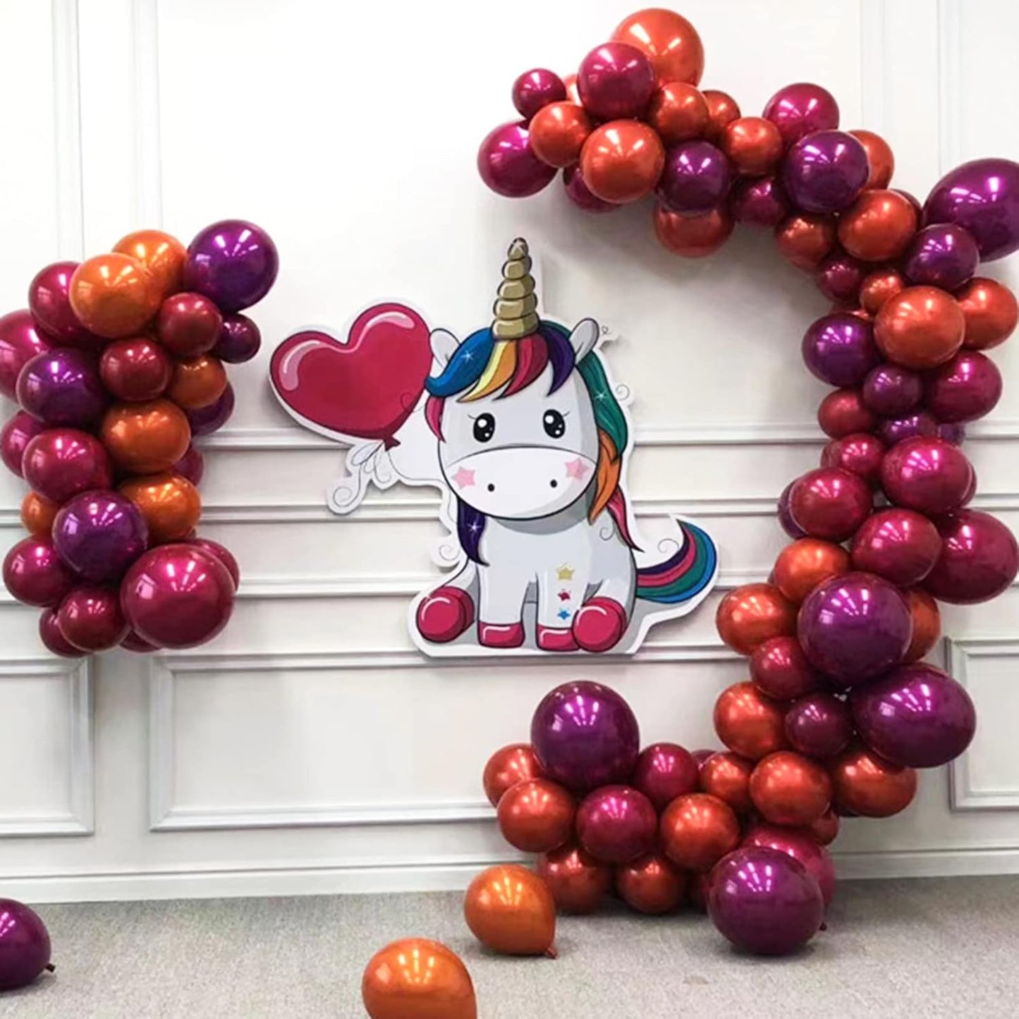 Chrome Orange Balloons 12 Inch, Double-Layered Metallic Copper Bronze Balloons, Shiny Thick Chrome Metallic Burnt Orange Latex Helium Balloon for Birthday Wedding Graduation Party Decoration Supplies