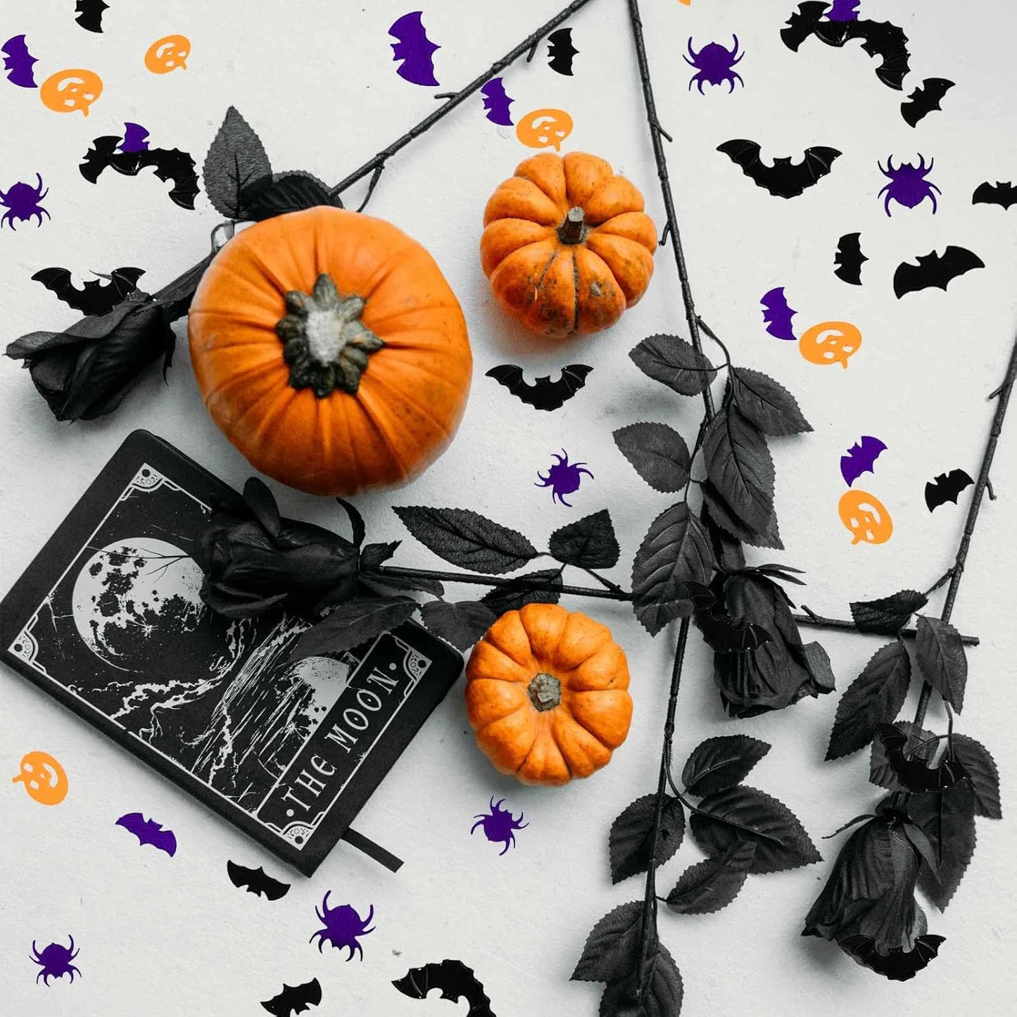 Halloween Confetti Glitter,Confetti Sprinkles Bats Spider Glitter Pumpkin Glitter Table Scatter for Halloween Table Decorations 60g