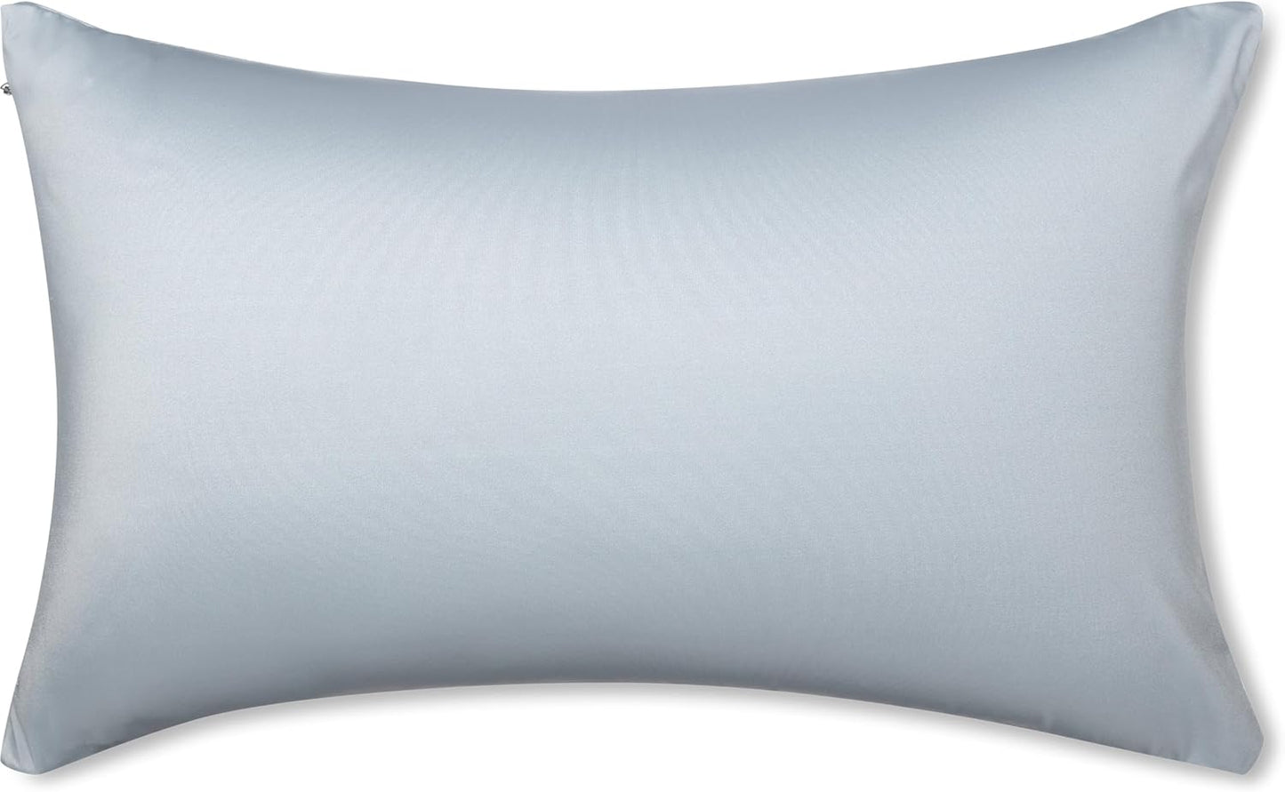 PILLOWY 12" x 20" Throw Pillow - Light Grey: 1 PCS Luxurious Premium Microbead Pillow with 85/15 Nylon/Spandex Fabric. Forever Fluffy, Outstanding Beauty & Support. Silky, Soft & Beyond Comfortable