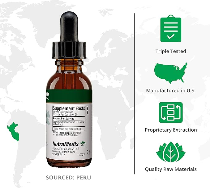 NutraMedix Burbur Supplement - Supports Full Body Detox Cleanse for Women & Men - Promote Antioxidant & Microbial Support - Herbal Tincture Made with Manayupa Leaf Extract (1oz / 30ml)