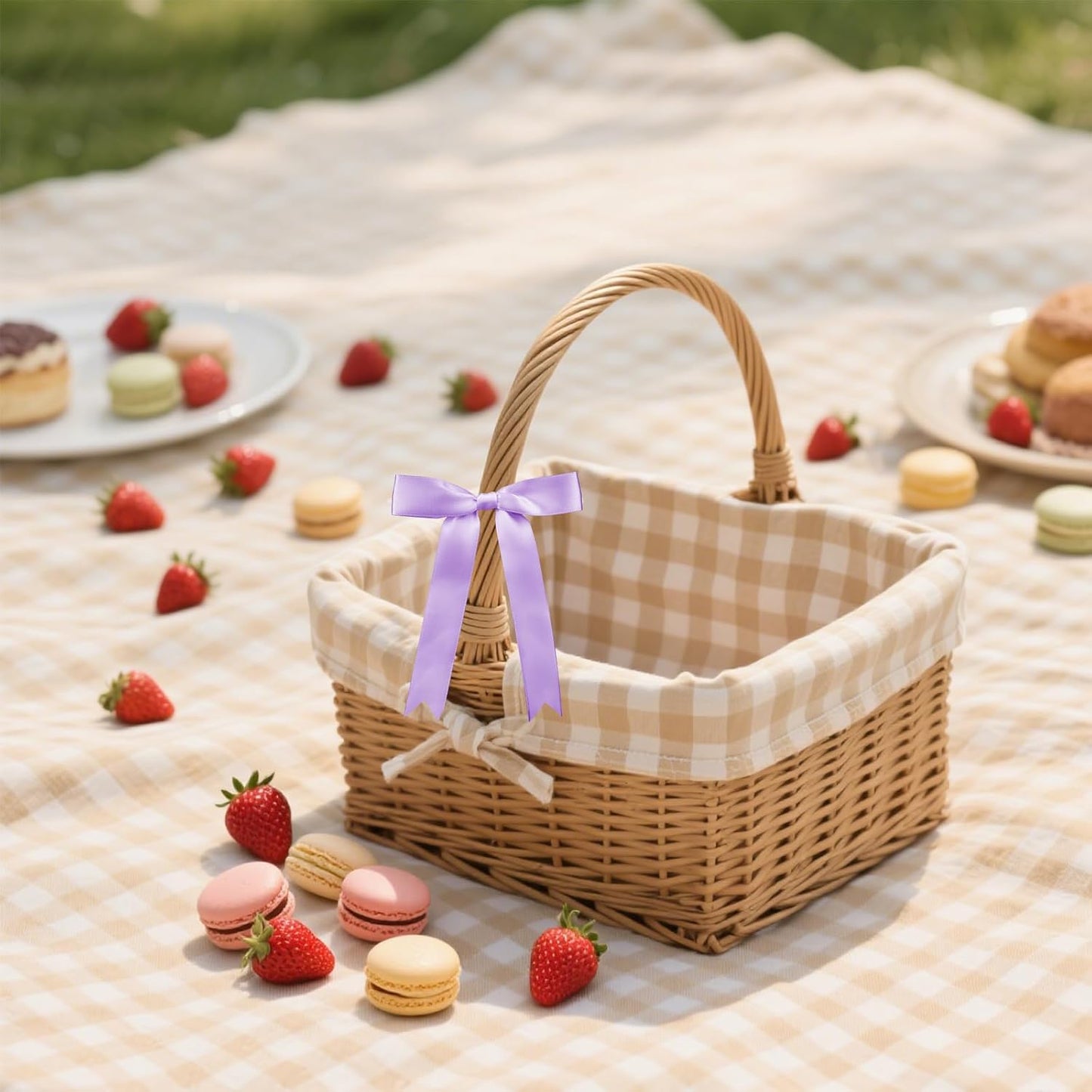 30 Pcs Satin Light Purple Bows with Twist Tie, 5x7 Inchfor Gift Wrapping Cake Treat Bags Craft DIY Gift, Birthday Decorations, Balloons & Garland Home Decor