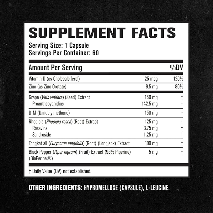 Jacked Factory Androsurge Estrogen Blocker & Natural Testosterone Booster for Men (60 Capsules) & Primasurge Max Mens Testosterone Booster (90 Capsules)