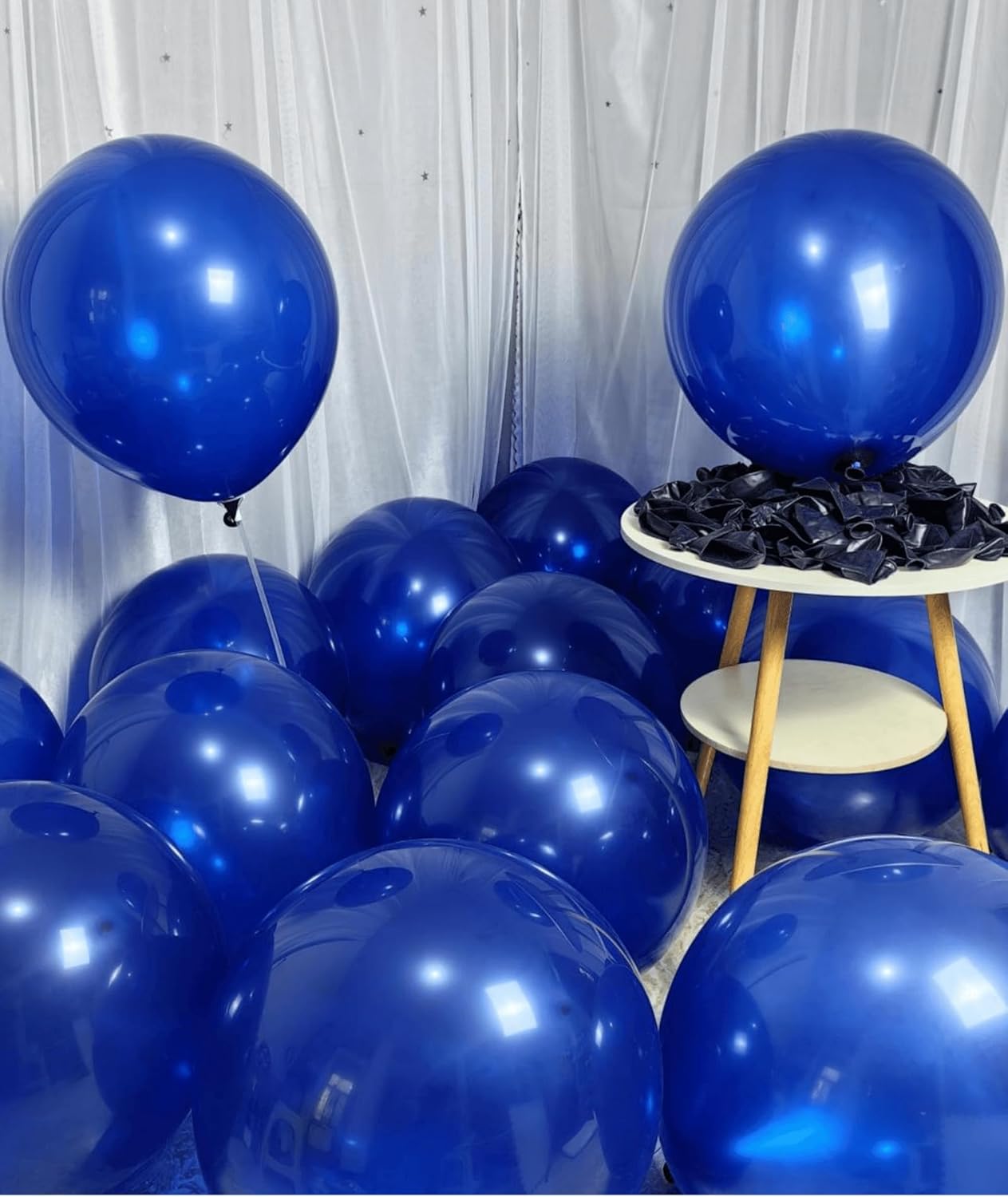 90 Pack Navy Blue Balloons 18 Inch Royal Navy Blue Big Balloons for Party Decorations and Events