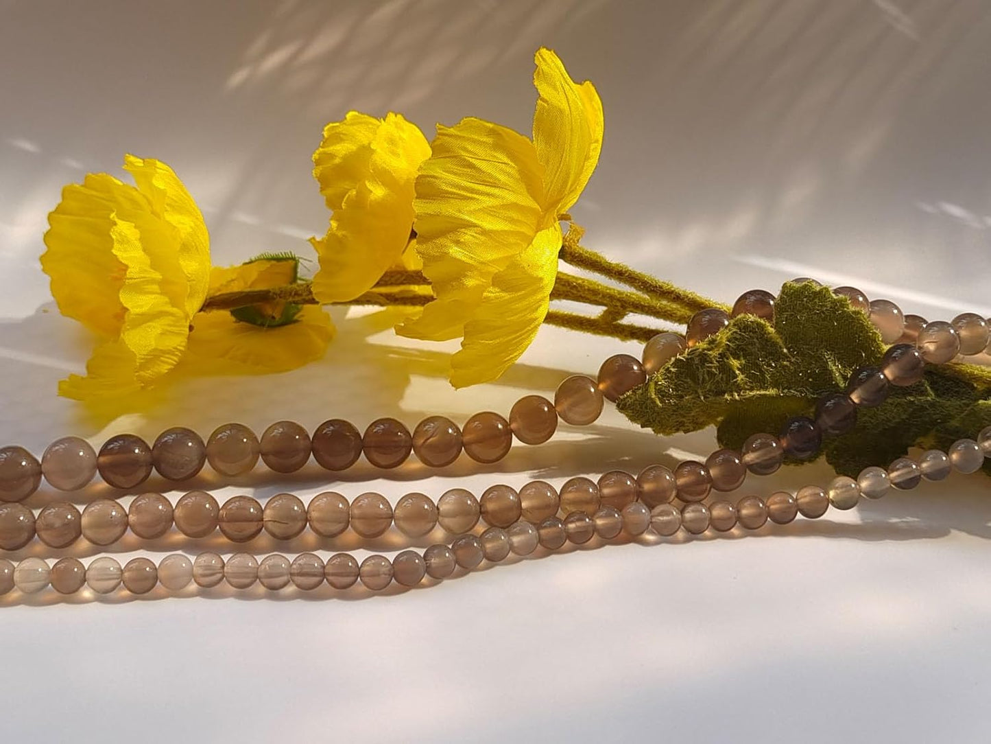 Stone Beads 8mm 100pcs Grey Agate Beads Round Loose Gemstones Beads for Bracelet Necklace Jewelry Making (8mm, 60820 Grey Agate)