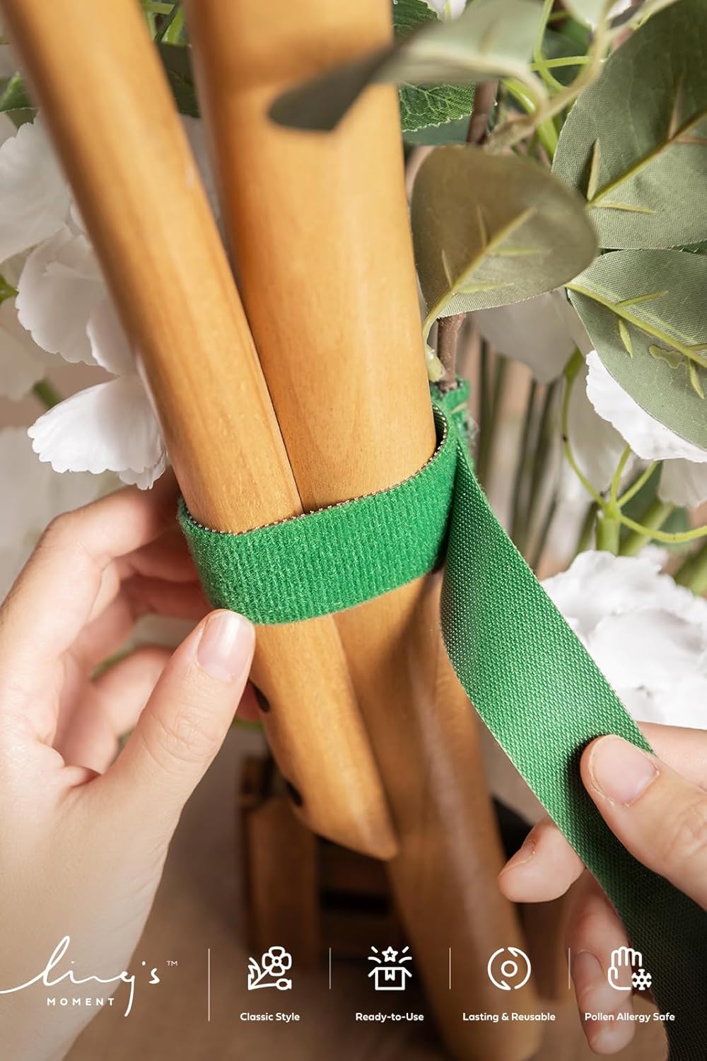 Ling's Moment 17.5" Tall Standing Artificial Flowers Arrangements 4pcs Fall Wedding Aisle Runner Chair Decorations Dusty Blue & Navy Centerpieces for Ceremony Reception Rose Floral Party Outdoor