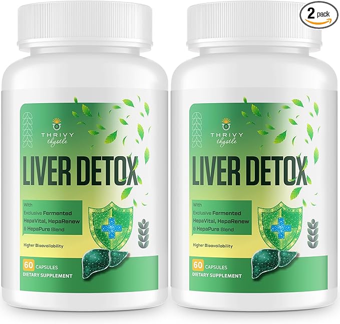 Liver Cleanse Detox & Repair – 25-in-1 Herbal Liver Support Milk Thistle Supplement - TUDCA, NAC, Chanca Piedra, Artichoke, Beet Root – Supports Liver Cleanse & Gut Health – 120 Vegan Capsules