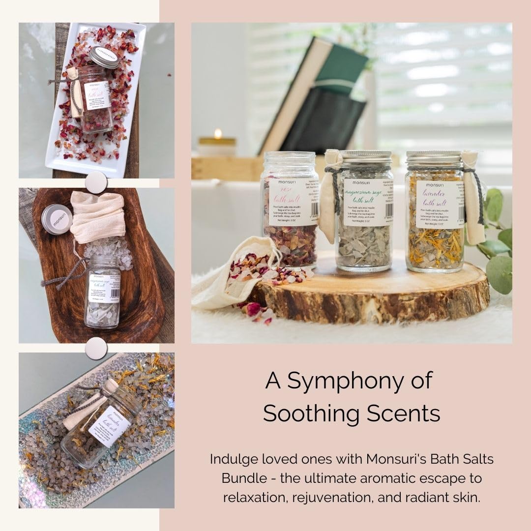 Luxurious Bath Gift Set for Women: Bamboo Bathtub Tray Caddy, Bath Spa Pillow, Bath Bombs & Bath Salts - Ultimate Spa Day Gifts for Women, Relaxation Gift Basket for Moms & Self Care