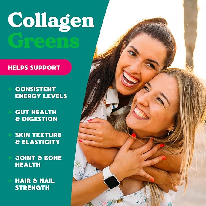 Simply Blossom Nutrition - Daily Greens & Superfood Powder + Collagen + Probiotics for Women's Digestive Health & Bloating Relief. Help Your Health Bloom - 3 Month Supply