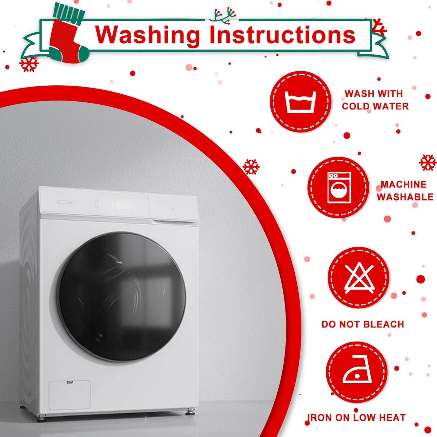 Hiasan Red Tablecloth Rectangle - Wrinkle Resistant and Waterproof Dining Room Washable Christmas Table Cloth, Polyester, 54 x 120 Inch