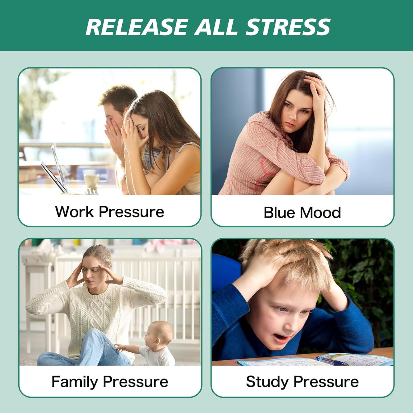 100 PCS Acupressure Rings Spiky Sensory Fidgets Rings, Finger Massage Ring for Stress Relief Toys Acupuncture Ring Set for Kids Women Men, Anxiety Relief Toys Stress Reducer Massager 8 Colors