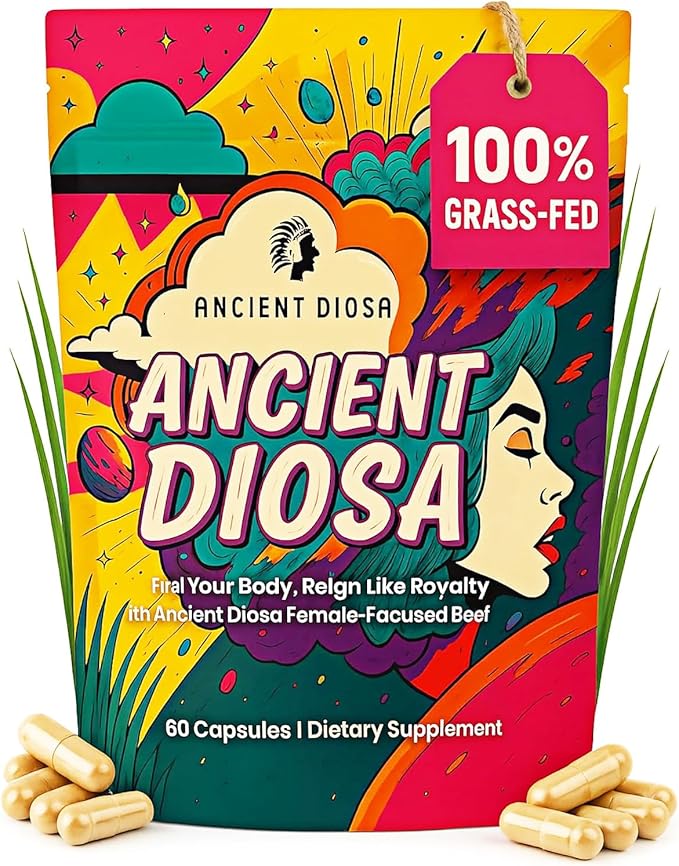 Grass Fed Beef Liver Capsules - Female-Focused Organ Supplement with Liver, Heart, Ovary & Uterus - Supports Hormone Balance & Vitality, Whole Body Wellness - 60 Capsules