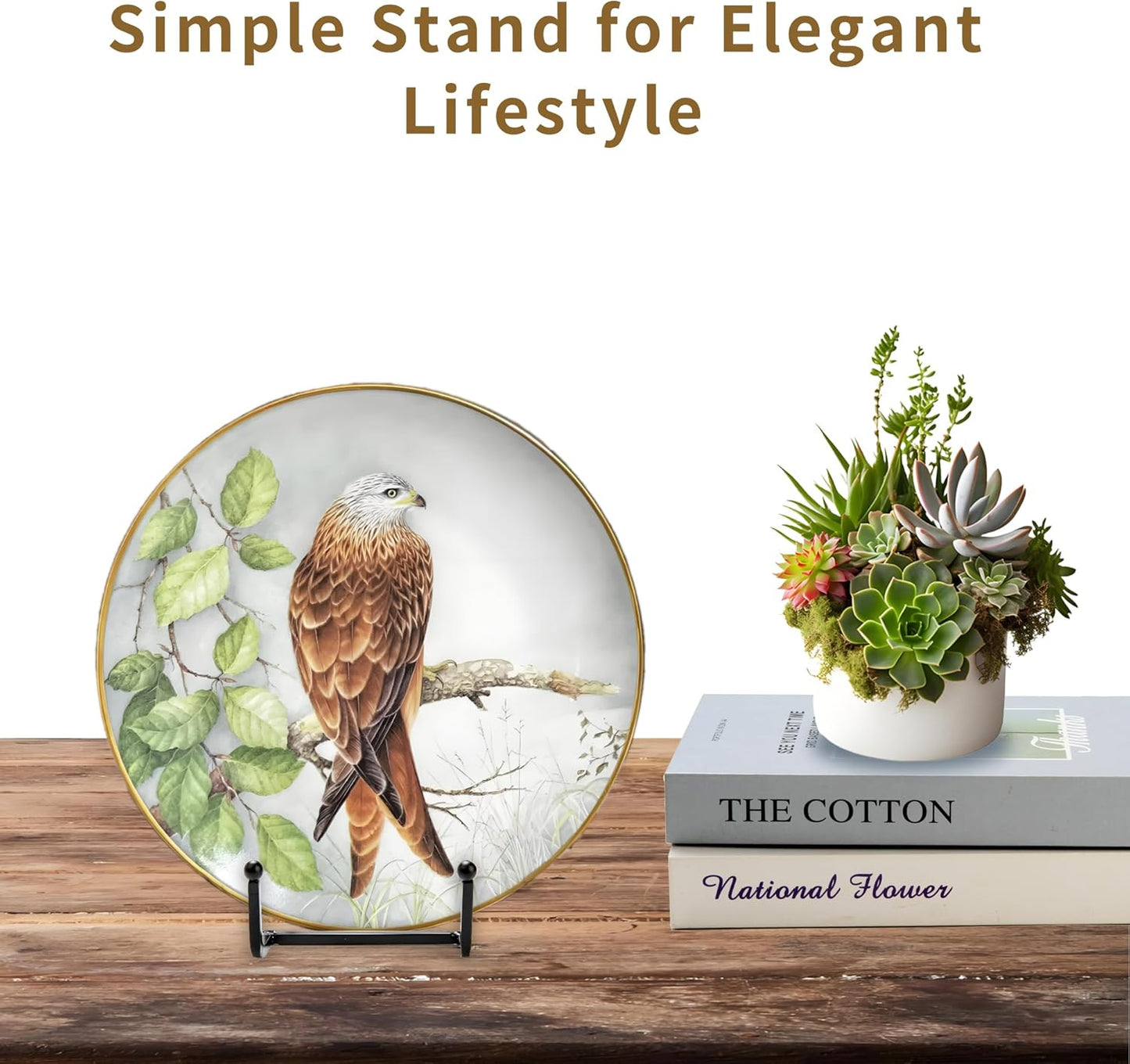 12 Pack 6"Plate Stands for Display,Metal Plate Holders Display Stands Can Be Used for Picture Stands,Book Stands for Display,Plate Display Stands,Easel,Photo Frame Stands,Plaque Stands,Desktop Stand.