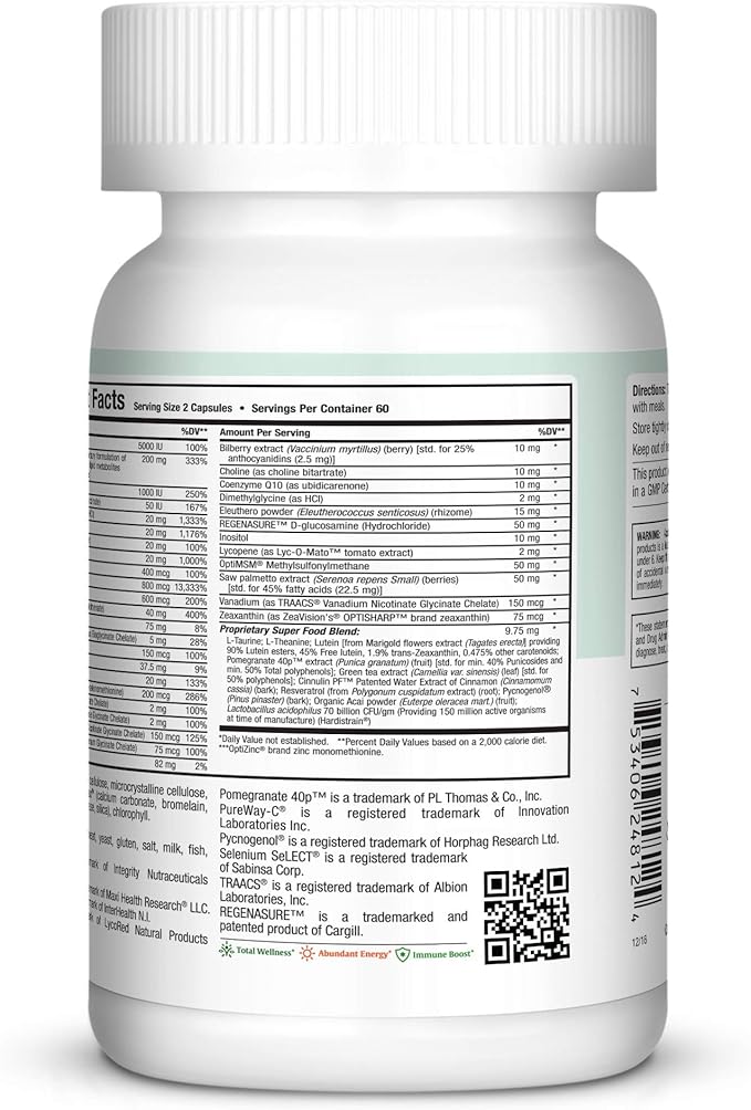 Mens Multivitamin 50 Plus – Daily Multivitamin for Men Over 50 with Vitamin B12, A, D, C, Zinc, Magnesium & More – Energy, Immune & Heart Support Mens Multi Vitamins - Non-GMO – 120 Capsules