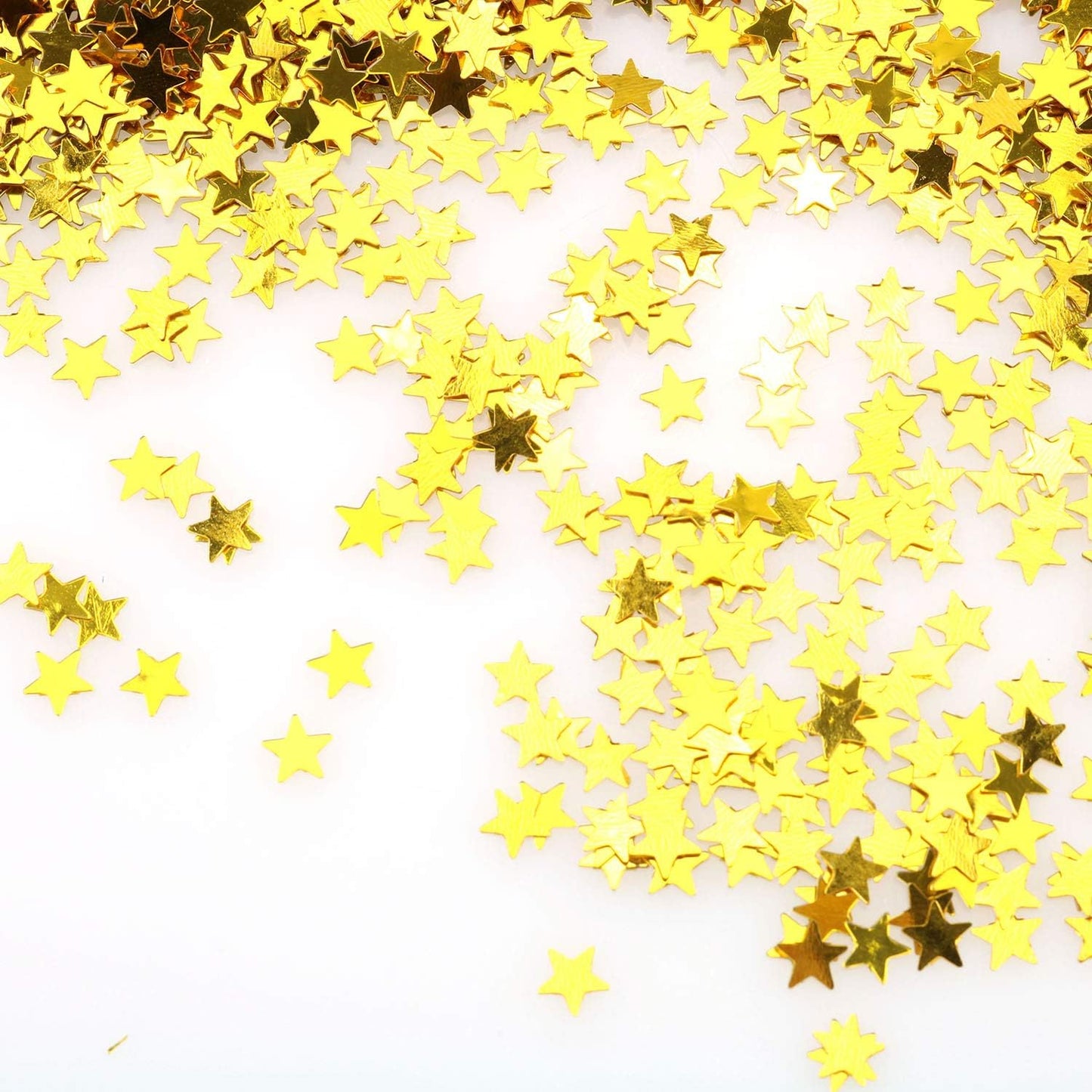 Tegg Star Confetti 30 Grams 6mm Gold and Silver Stars Sequin Metallic Foil Confettis Sprinkles for Wedding Anniversary Birthday Party Table Decoration