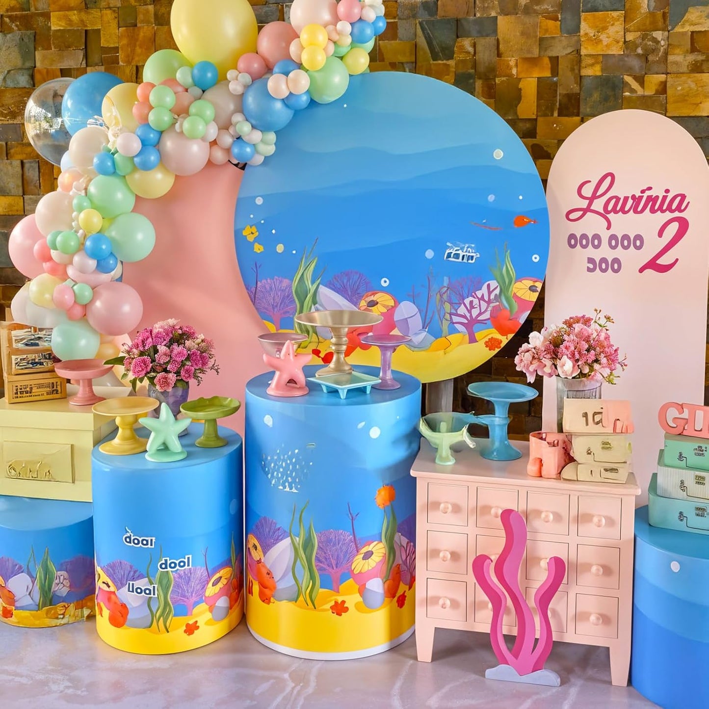 Colorful Cartoon Shark Balloons, 60PCS Pastel Pink Green Blue Yellow Clear Metallic Dark Green Latex Balloons for Ocean Baby Shower Under the Sea Birthday Theme Party Decorations Supplies