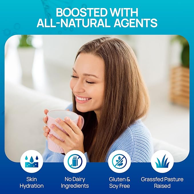 Multi-Collagen Peptides Powder | Hydrolyzed Types I, II, III, V & X | With Biotin, Hyaluronic Acid, Vitamin C | Supports Skin, Hair, Nails, Joints & Digestion | Unflavored, Sugar-Free | 1.1LB (500g)