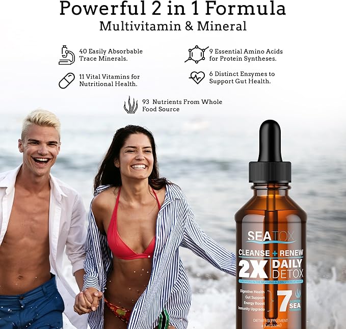 Cleanse & Renew - Liquid Superfood - Gut Health, Bloating, & Immune Support - Overall Wellness - Vegan & Gluten-Free - 30-Day Supply - Made in USA - 30-Day Supply