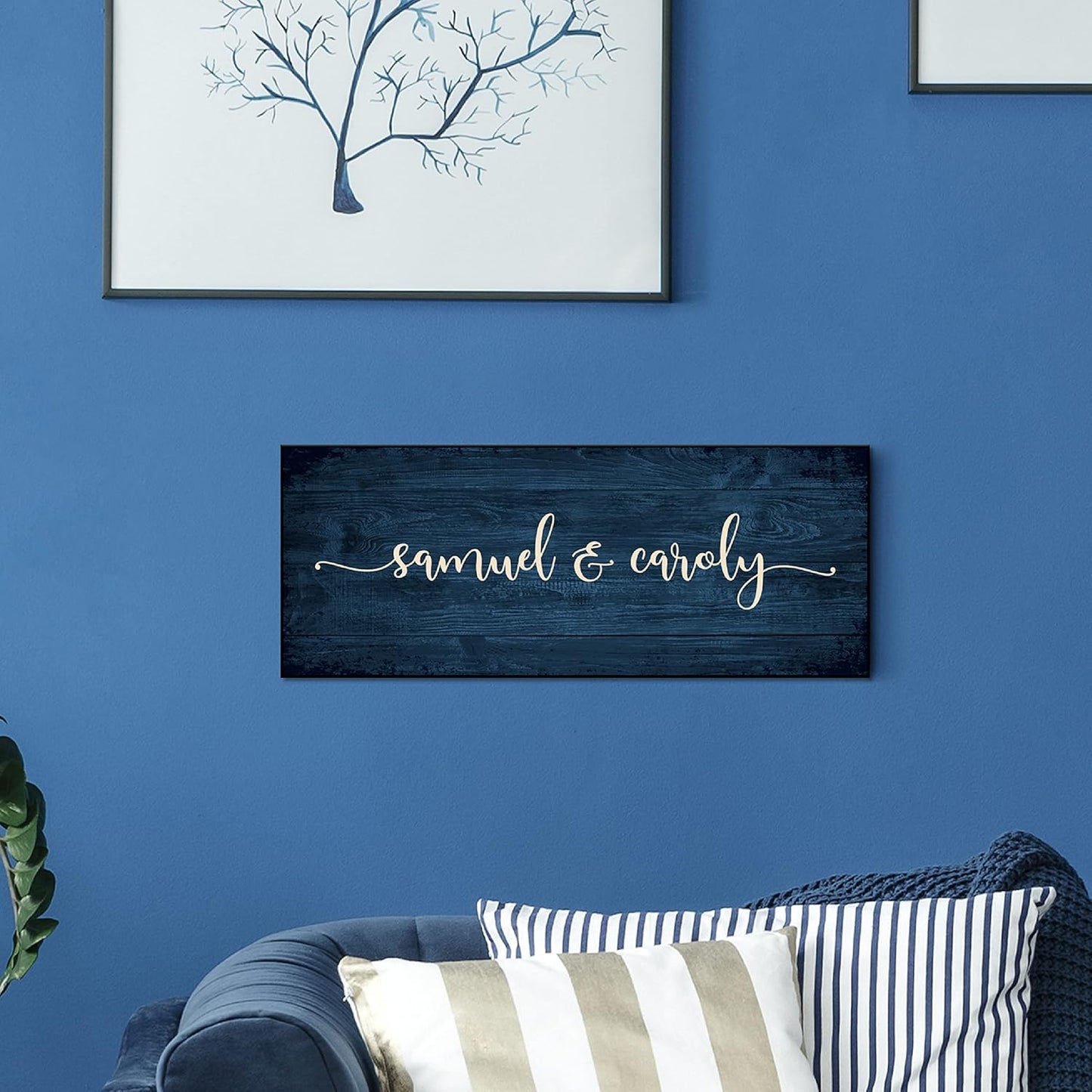 Personalized Signs for Home, Custom Sign with Any Text, 3 Sizes - 12 Background Options & 8 Fonts - Customizable Sign 18X7