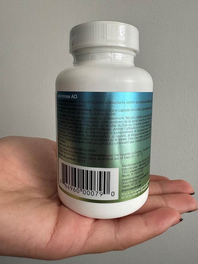 Mannatech Ambrotose AO 60 Capsules Loaded w/ Vitamin C and Vitamin E. Helps Body Against Free Radicals. Gluten-Free, Dairy-Free & Vegetarian-Friendly Immune Support Supplement