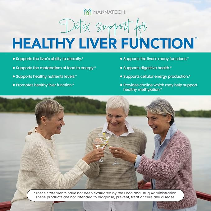 Mannatech Liver Supplement with Inositol, Dandelion Root, Licorice Root, Milk Thistle, Turmeric Extract & Aloe Vera Extract - Liver Cleanse for Healthier Liver Function - Liver Support 60 Capsules