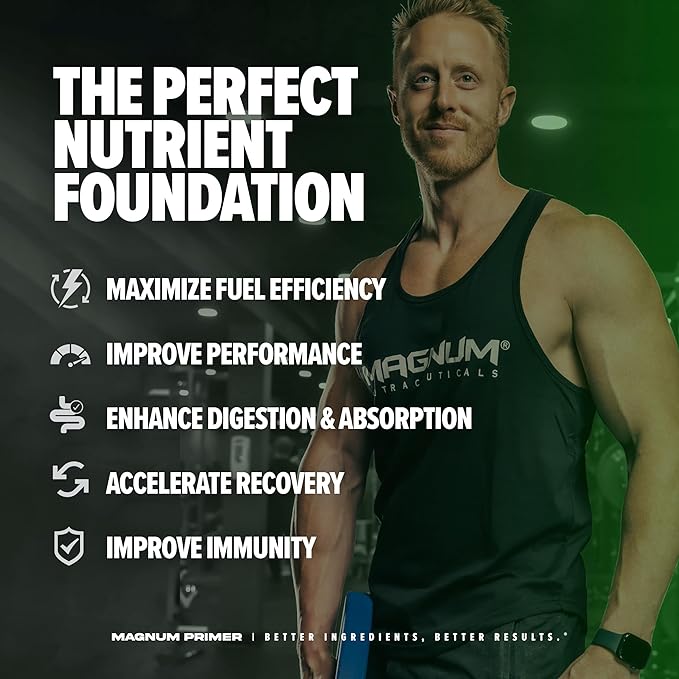 Magnum Nutraceuticals Primer Vitamin Packs for Women & Men, Daily Nutrient Supplement - Travel-Friendly Multivitamin Support Heart, Joint, Digestive, & Organ Health (30 Pack)