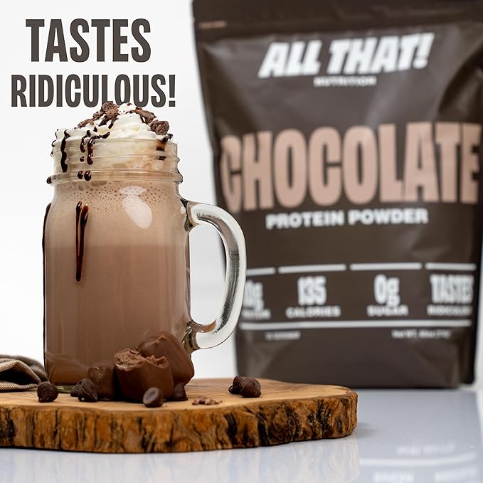 Chocolate Whey Protein Powder, 30G of Protein, Low Calorie & Fast-Absorbing, 0 Sugar, Soy-Free & Gluten-Free Protein Powder, 30 Servings