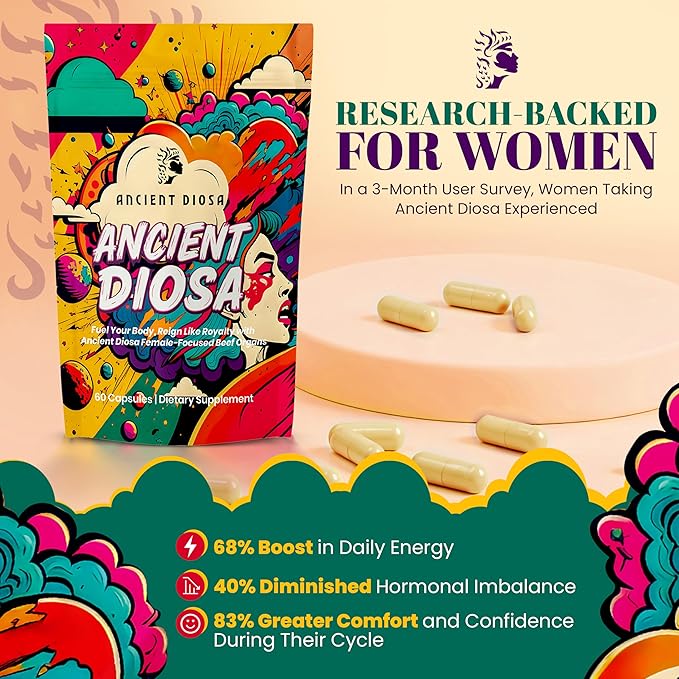 Grass Fed Beef Liver Capsules - Female-Focused Organ Supplement with Liver, Heart, Ovary & Uterus - Supports Hormone Balance & Vitality, Whole Body Wellness - 60 Capsules