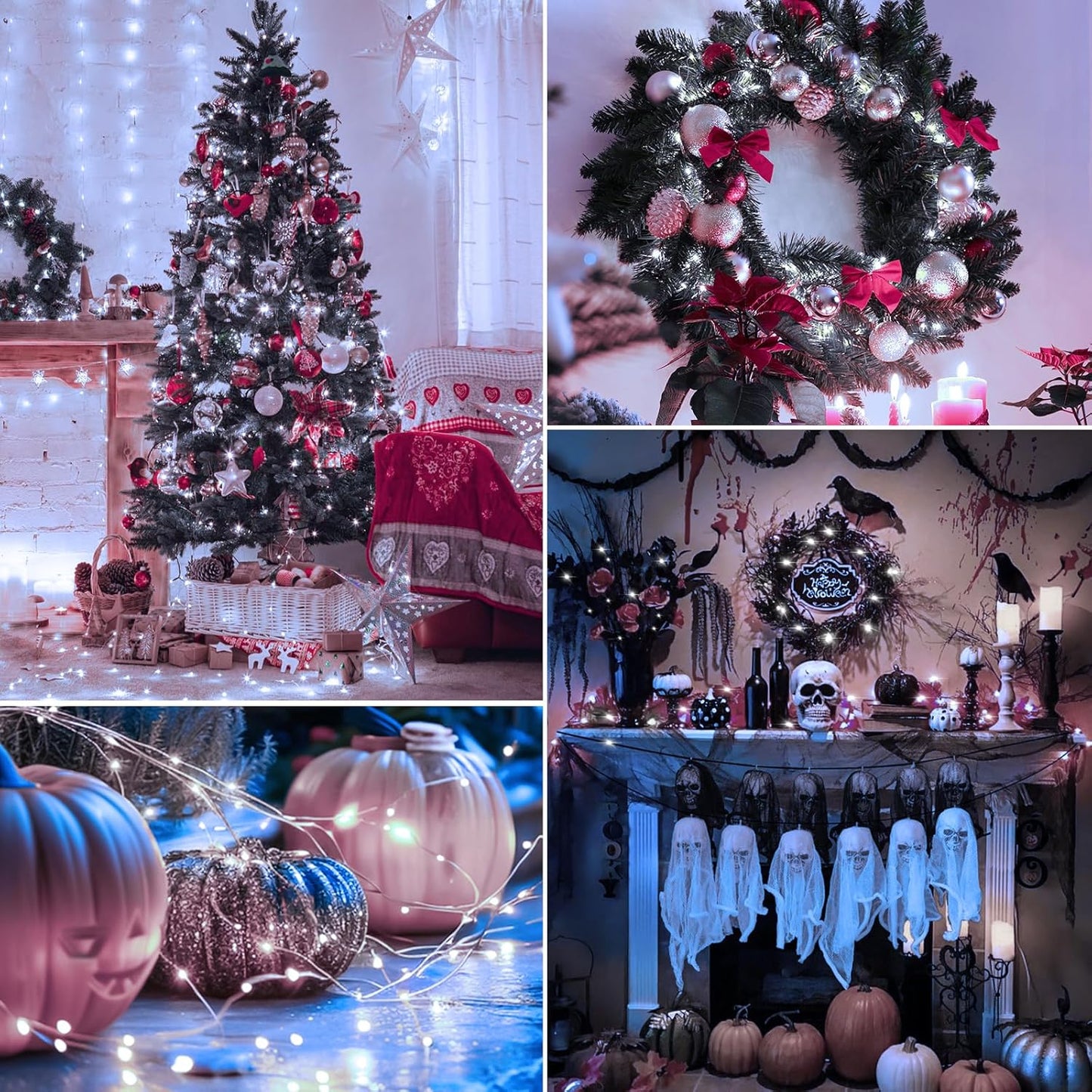 btfarm 6 Pack Fairy Lights Battery Operated with Timer, 10FT 30LED Twinkle Lights Waterproof, Copper Wire Christmas String Lights Battery Powered for Indoor Outdoor Wedding Party Holiday Decorations