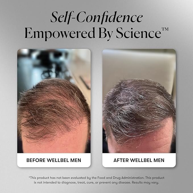 WELLBEL Men Clean Supplement for Hair, Skin, and Nails, Vegan, Gluten Free and Non GMO 90 Count