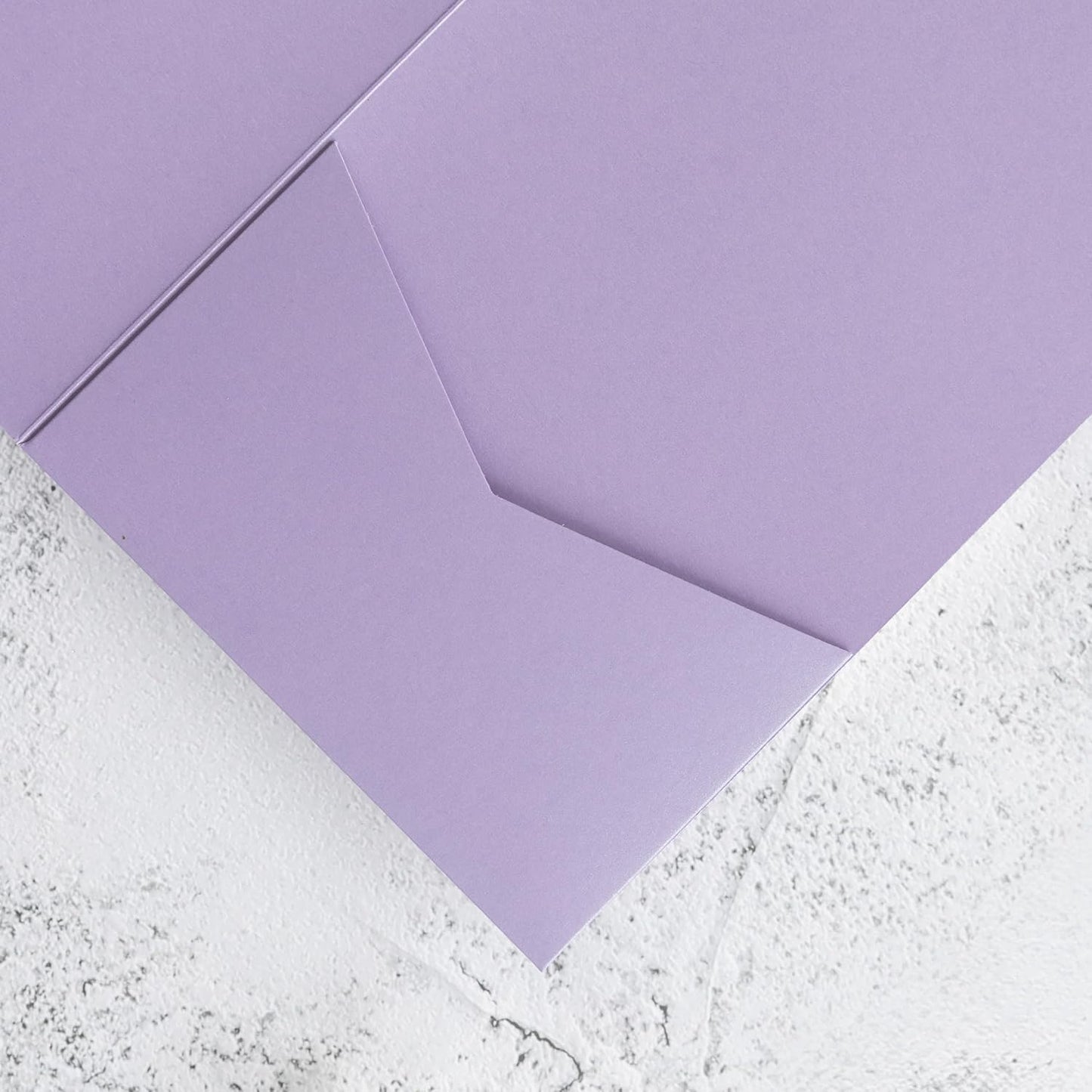 20 PCS Lilac Tri-fold Laser Cut Wedding Invitation Pockets for 5x7 Wedding Cards Bridal Shower Engagement Quinceanera Invitation