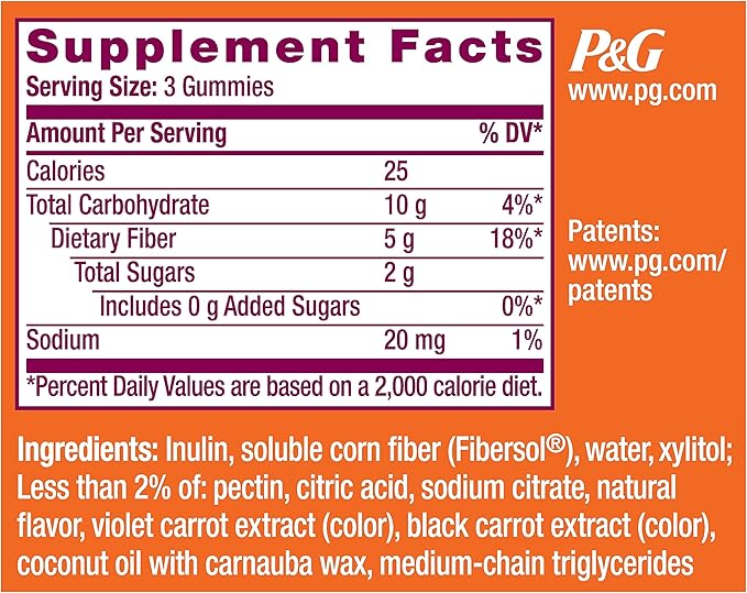 Metamucil Kids Fiber Gummies, No Sugar Added, 5g Prebiotic Plant-Based Fiber Supplement Blend, Mixed Berry Flavored, 120ct Gummies