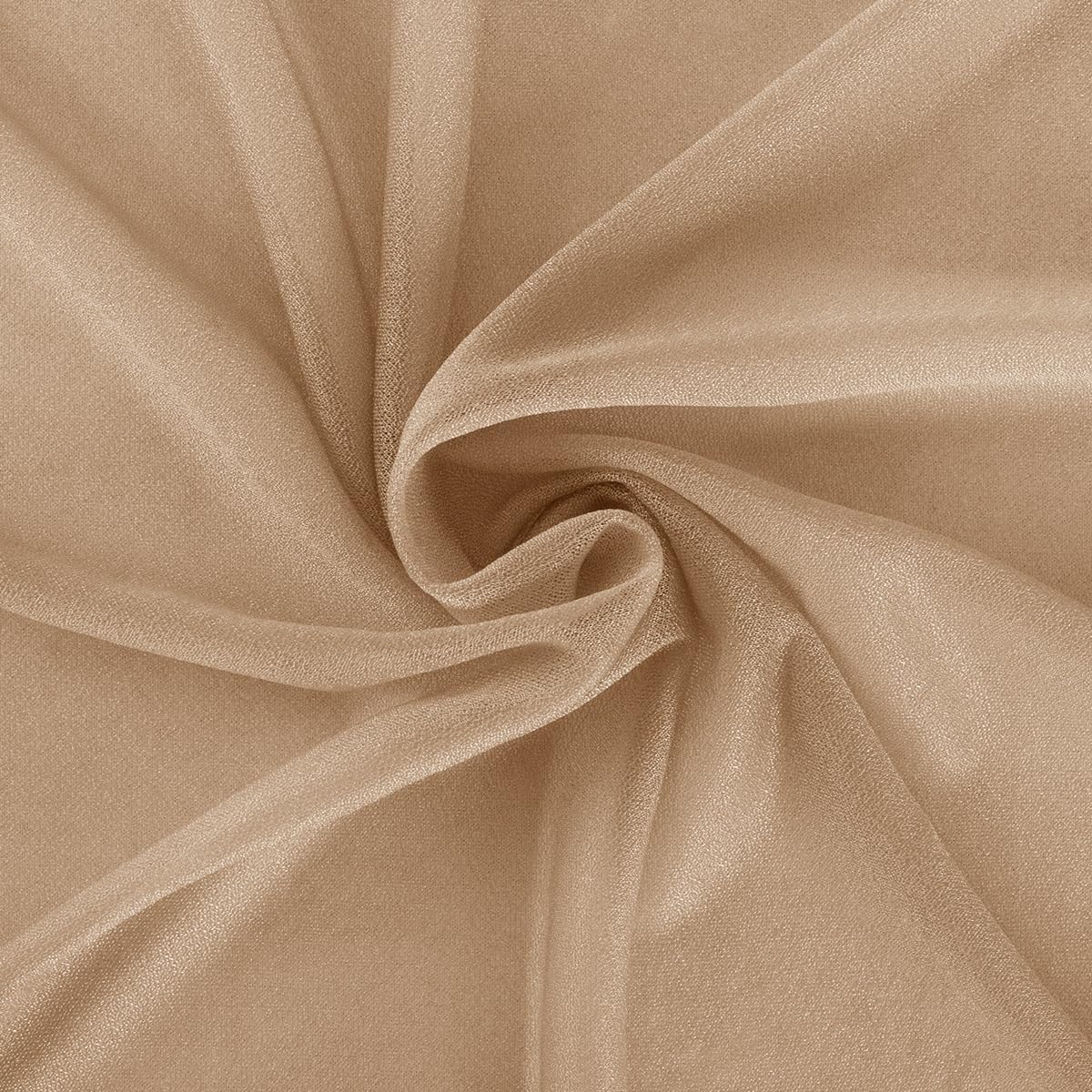 Nude Wedding Arch Draping Fabric 2 Panels 29" x 20 FT Coffee Drapes for Backdrop Sheer Curtains Wedding Drapes for Romantic Bridal Baby Shower Ceremony Birthday Party Fall Outdoor Events