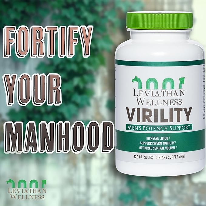 Virility - Men's Potency Support | Zinc (10 mg), Sunflower Lecithin (1200 mg), Celery Extract (1000mg), Maca Root (250 mg) | 120 Capsules, 30 Servings | Made in The USA